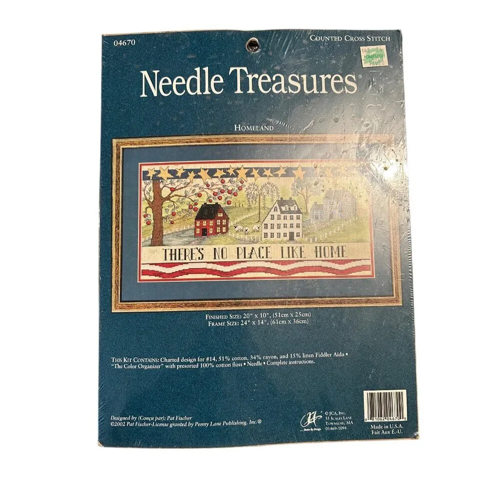 Needle Treasures Homeland Counted Cross Stitch Kit No Place Like Home Vintage Cr - Picture 2 of 4